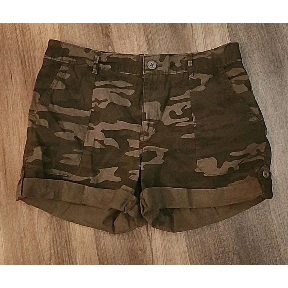 Social Standard Womens Shorts Camouflage Medium Bermuda